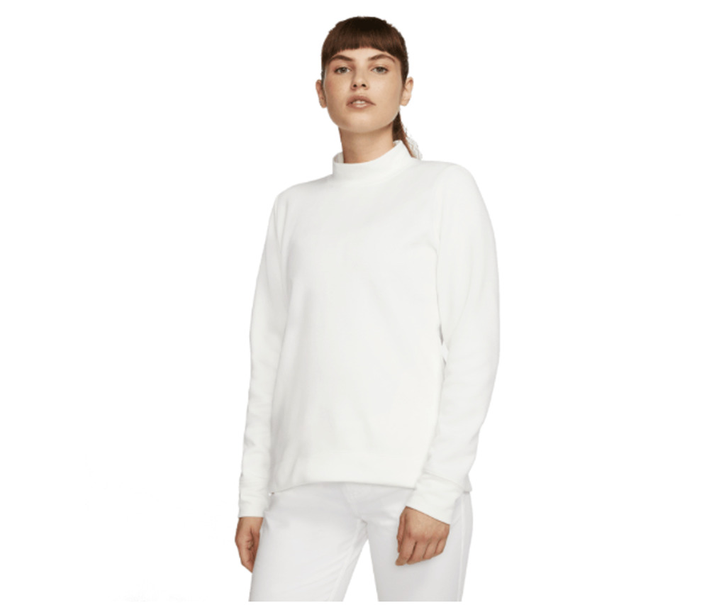NIKE Women's Dry-Fit Pullover UPF 40+ Golf Top Sail BV0486-133 Size Large